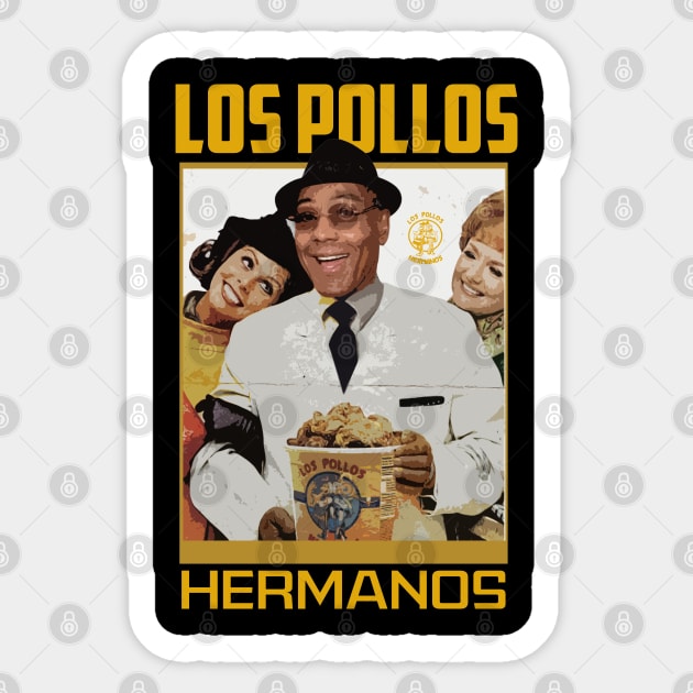 Los Pollos Sticker by nikalassjanovic